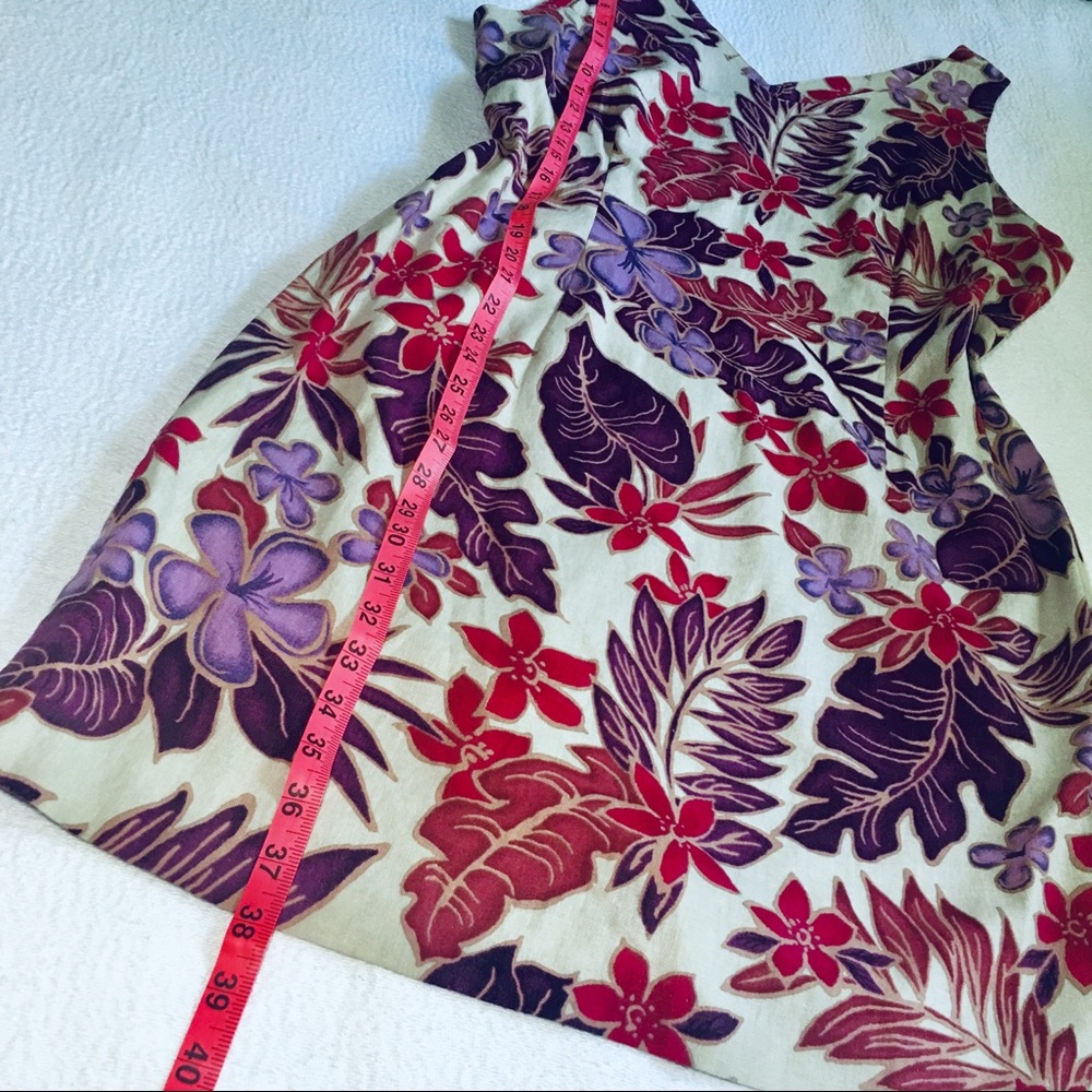 Hawaiian Linen Dress Size 14 - Picture 5 of 8
